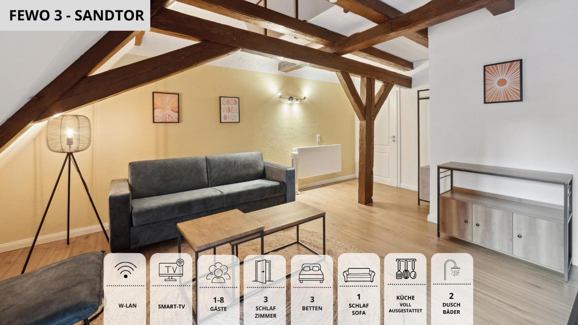 Neu Sandapart32 - 3 Tolle Fewos Von 1-8 Pers Mitten In Der Altstadt Apartment Bamberg